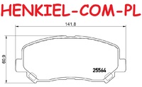 Klocki hamulcowe ATE 13.0460-5665.2 - MAZDA CX-5 (KE, GH) - OŚ PRZEDNIA