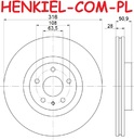 Tarcze hamulcowe wentylowane MIKODA 0771 + KLOCKI MIKODA 70756 - FORD MONDEO V Sedan (CD) MONDEO V Hatchback (CE) MONDEO V Turnier (CF) - OŚ PRZEDNIA