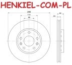 Tarcze hamulcowe wentylowane MIKODA 1758 + KLOCKI QUARO QP0827C ceramiczne - RENAULT DUSTER FLUENCE MEGANE III GRAND SCÉNIC III  SCENIC III DACIA DUSTER - OŚ PRZEDNIA