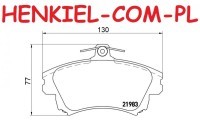 Klocki hamulcowe TEXTAR 2198302 - MITSUBISHI CARISMA (DA_) CARISMA Sedan (DA_) VOLVO S40 I (644) V40 Kombi (645) - OŚ PRZEDNIA