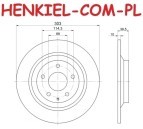 Tarcza hamulcowa pełna MIKODA 1341 - MAZDA CX-5 (KE, GH) CX-5 (KF) - OŚ TYLNA