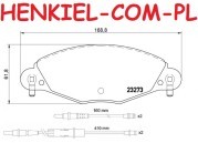 Klocki hamulcowe SAMKO 5SP799 - CITROËN C5 I (DC_,DE_) C5 II (RC_,RE_) XANTIA (X1,X2) - OŚ PRZEDNIA