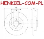 Tarcze hamulcowe pełne z łożyskiem i pierścieniem ABS MIKODA 0568L + KLOCKI QUARO QP4109C ceramiczne - CITROEN C4 II DS4 DS5 DS DS4 DS5 PEUGEOT 3008 5008 - OŚ TYLNA