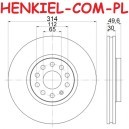 Tarcza hamulcowa wentylowana MIKODA 4201 - SEAT ALHAMBRA (710, 711) SKODA KODIAQ (NS7) VW SHARAN (7N1, 7N2) TIGUAN (AD1) - OŚ PRZEDNIA