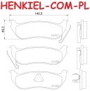 Klocki hamulcowe SAMKO 5SP1366 - JEEP CHEROKEE (KJ) WRANGLER II (TJ) - OŚ TYLNA