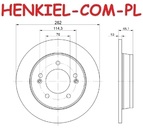 Tarcze hamulcowe pełne MIKODA 1154 + KLOCKI QUARO QP7777C ceramiczne - HYUNDAI ELANTRA Sedan (MD, UD) i30 (GD) i30 Coupe VELOSTER (FS) KIA SOUL II (PS) - OŚ TYLNA