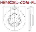 Tarcze hamulcowe wentylowane MIKODA 0435 + KLOCKI TEXTAR 2379301 - BMW 1 (E81, E87, E82, E88) 3 (E90, E91, E92, E93) X1 (E84) - OŚ PRZEDNIA