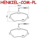 Klocki hamulcowe BREMBO P61078 - CITROEN C5 III (RD_) C5 III Break (RW_) C6 (TD_)  PEUGEOT  407 (6D_) 407 Coupe (6C_)  407 SW (6E_) 607 (9D, 9U) - OŚ PRZEDNIA