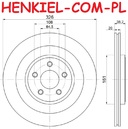 Tarcze hamulcowe wentylowane MIKODA 1832 + KLOCKI QUARO QP2195C - JAGUAR XF (X250) XF SPORTBRAKE (X250) XJ (X351) XJ (X350, X358) XK Coupe (X150) XK Kabriolet (X150)  - OŚ TYLNA