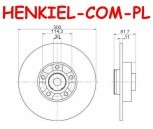 Tarcza hamulcowa pełna z łożyskiem i pierścieniem ABS MIKODA 1768L - RENAULT LAGUNA III LATITUDE (L70_) - OŚ TYLNA