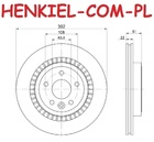 Tarcze hamulcowe wentylowane MIKODA 2448 + KLOCKI FERODO FDB1918 - VOLVO XC60 I SUV (156) XC60 I VAN (156) - OŚ TYLNA