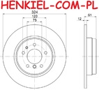 Tarcze hamulcowe pełne MIKODA 0443 + KLOCKI QUARO QP8141C ceramiczne - BMW 7 (E38) 8 (E31) - OŚ TYLNA