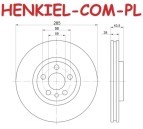 Tarcze hamulcowe wentylowane MIKODA 0340 + KLOCKI MIKODA 71334 - CITROEN C8 (EA_, EB_) JUMPY (U6U) FIAT SCUDO (220_) ULYSSE (179_) LANCIA PHEDRA (179_) PEUGEOT 807 (E) EXPERT (222, 223, 224) - OŚ PRZEDNIA