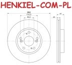 Tarcze hamulcowe wentylowane MIKODA 0827 + KLOCKI FERODO FDB1859 - HONDA CIVIC VIII Hatchback (UFO) - OŚ PRZEDNIA