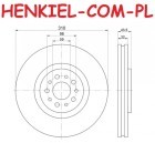 Tarcze hamulcowe wentylowane MIKODA 0387 + KLOCKI BREMBO P23082 - CITROEN C8 (EA_, EB_) FIAT ULYSSE (179_) LANCIA PHEDRA (179_) PEUGEOT 807 (E) - OŚ PRZEDNIA