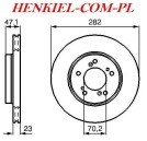 TARCZA HAMULCOWA BREMBO 09.6893.14 - HONDA CR-V I HR-V INTEGRA coupe LEGEND III PRELUDE V SHUTTLE - OŚ PRZEDNIA