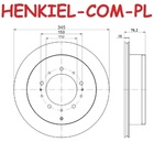 Tarcze hamulcowe wentylowane MIKODA 2276 GT malowane, nacinane, wiercone, kolor: czarny + KLOCKI MIKODA 72276 - LEXUS LX (_J2_) TOYOTA LAND CRUISER 200 (_J2_) SEQUOIA (_K6_) TUNDRA Pickup (_K5_, _K6_) - OŚ TYLNA