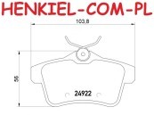 Tarcze hamulcowe pełne MIKODA 0569 + KLOCKI MIKODA 71660 - CITROEN C4 II DS4 DS5 DS DS4 DS5 PEUGEOT 308 3008 - OŚ TYLNA