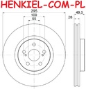 Tarcze hamulcowe wentylowane MIKODA 2230 GT malowane, nacinane, wiercone, kolor: czarny + KLOCKI QUARO QP0579C ceramiczne - TOYOTA AVENSIS (_T25_) - OŚ PRZEDNIA