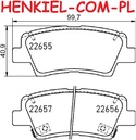 Klocki hamulcowe MIKODA 71172 - HYUNDAI BAYON (BC3) i20 III (BC3, BI3) IONIQ (AE) NEXO (FE) SONATA VI (YF) SONATA VII (LF) TUCSON (TL, TLE) KIA NIRO I (DE) RIO IV (YB, SC, FB) SPORTAGE IV (QL, QLE) STONIC (YB) - OŚ TYLNA