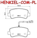 Klocki hamulcowe BREMBO P68063 - NISSAN NV400 (X62, X62B) OPEL MOVANO B (X62) RENAULT MASTER III (FV, JV, EV, HV, UV) - OŚ TYLNA