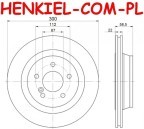 Tarcze hamulcowe wentylowane MIKODA 1456 + KLOCKI ICER 181390 - MERCEDES KLASA S (W220) KLASA S Coupe (C215) - OŚ TYLNA