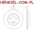 Tarcze hamulcowe wentylowane MIKODA 1849 + KLOCKI QUARO QP0640C ceramiczne - BMW 2 Active Tourer (F45) MINI MINI (F55) MINI (F56) MINI CLUBMAN (F54) MINI Kabriolet (F57) - OŚ PRZEDNIA