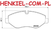 Klocki hamulcowe BREMBO P50085 - MERCEDES KLASA V (W447) VIANO (W639) VITO Bus (W639) VITO / MIXTO (W639) VITO Nadwozie pełne (W447) VITO Mixto (W447) VITO Tourer (W447) SPRINTER (906) [06.2006 -] VW CRAFTER 30-50 (2E, 2F) [04.2006 - 12.2016]  - OŚ PRZEDNIA