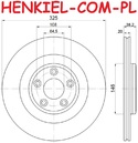 Tarcze hamulcowe wentylowane MIKODA 1833 GT malowane, nacinane, wiercone, kolor: czarny + KLOCKI BREMBO P36032 - JAGUAR F-TYPE Kabriolet (X152) F-TYPE Coupe (X152) XJ (X351) - OŚ TYLNA