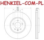 Tarcze hamulcowe wentylowane MIKODA 1659 + KLOCKI QUARO QP6789C ceramiczne - OPEL ASTRA J GTC ASTRA J Hatchback ASTRA J Sedan (P10) ASTRA J Sports Tourer - Kombi (P10) ZAFIRA TOURER C (P12) CASCADA (W13) - OŚ