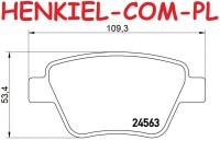 Klocki hamulcowe TEXTAR 2456301 - AUDI SEAT SKODA VW - OŚ TYLNA