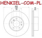 Tarcze hamulcowe wentylowane MIKODA 0417 + KLOCKI TEXTAR 2096801 - BMW 5 (E34) 7 (E32) - OŚ PRZEDNIA