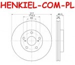 Tarcze hamulcowe wentylowane MIKODA 2263 + KLOCKI MIKODA 71699 - TOYOTA AURIS (_E18_) AURIS TOURING SPORTS (_E18_) AURIS VAN (_E18_) COROLLA sedan (_E18_,ZRE17_) - OŚ PRZEDNIA