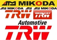 Tarcze hamulcowe pełne MIKODA 0372 GT malowane, nacinane, wiercone, kolor: czarny + KLOCKI TRW GDB2032 - OPEL ADAM CORSA E CORSA E Van - OŚ TYLNA