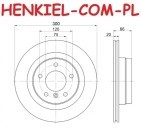 Tarcze hamulcowe wentylowane MIKODA 0437 + KLOCKI MIKODA 70466 - BMW 1 (F20,F21) 2 (F22,F87,F23) 3 (F30,F35,F80,F31) 4 (F32,F82,F36) - OŚ TYLNA