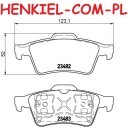 Tarcze hamulcowe pełne z łożyskiem i pierścieniem ABS MIKODA 1768L GT malowane, nacinane, wiercone, kolor: czarny + KLOCKI MIKODA 71739 - RENAULT LATITUDE (L70_) - OŚ TYLNA