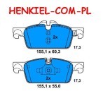 KLOCKI HAMULCOWE TEXTAR 2522201 - PEUGEOT 508 - OŚ PRZEDNIA