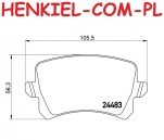 Klocki hamulcowe ATE 13.0460-2621.2- AUDI Q3 (8UB, 8UG) SEAT ALHAMBRA (710, 711) VW CC (358) PASSAT (3C2, B6) PASSAT (362, B7) PASSAT CC (357) SHARAN (7N1, 7N2) TIGUAN (5N_) - OŚ TYLNA