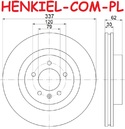 Tarcza hamulcowa wentylowana MIKODA 2609 - LAND ROVER DISCOVERY III (L319) RANGE ROVER SPORT I (L320) - OŚ PRZEDNIA