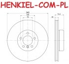 Tarcze hamulcowe wentylowane MIKODA 0476 + KLOCKI MIKODA QP8719C ceramiczne - BMW 1 (F20, F21) 2 (F22,F23, F87) 3 (F30, F31, F34, F35, F80) 4 (F32, F33, F36, F82, F83) - OŚ PRZEDNIA