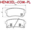 Tarcze hamulcowe pełne MIKODA 1164 + KLOCKI QUARO QP6986C ceramiczne - HYUNDAI SONATA VI (YF) SONATA VII (LF) - OŚ TYLNA