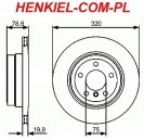 TARCZE BOSCH 0986479442 - BMW X5 E70 X6 E71 E72 - TYŁ