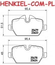 Klocki hamulcowe TEXTAR 2362303 - BMW 1 (E81, E87) 3 (E90, E92) MINI COUNTRYMAN (R60) MINI PACEMAN (R61) - OŚ TYLNA