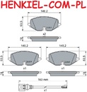 Klocki hamulcowe MIKODA 76009 - AUDI A3 (8YH, 8YS, 8YA) CUPRA LEON (KL1, KU1, KL8, KU8) FORD TOURNEO CONNECT V761 TRANSIT CONNECT V761 SEAT LEON (KL1, KL8) SKODA OCTAVIA IV (NX3, NN3, NX5) VW CADDY V (SBB, SBJ, SBA, SBH) GOLF VIII (CD1, CG5) - OŚ PRZEDNIA