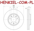 Tarcze hamulcowe wentylowane MIKODA 0560 + KLOCKI MIKODA 70560 - CITROEN JUMPY (VF7) FIAT SCUDO (270_, 272_) PEUGEOT EXPERT (VF3A_,VF3U_,VF3X_) TOYOTA PROACE (MDX_) - OŚ PRZEDNIA