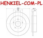 Tarcze hamulcowe pełne MIKODA 2533 + KLOCKI MIKODA 72533 - JEEP COMMANDER (XK) GRAND CHEROKEE III (WH, WK) - OŚ TYLNA