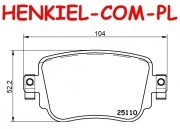 Klocki hamulcowe ATE 13.0460-2790.2 - AUDI A1 (8X1, 8XK) A1 Sportback (8XA, 8XF) Q3 (8UB, 8UG) SEAT ALHAMBRA (710, 711) LEON (5F1) LEON SC ST SKODA OCTAVIA III VW CADDY IV SHARAN (7N1, 7N2) - OŚ TYLNA