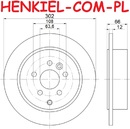 Tarcze hamulcowe pełne MIKODA 2618 + KLOCKI FERODO FDB1917 - LAND ROVER FREELANDER 2 (L359) - OŚ TYLNA