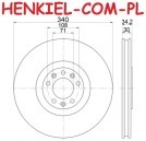 Tarcza hamulcowa wentylowana MIKODA 0579 - PEUGEOT RCZ - OŚ PRZEDNIA