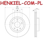 Tarcza hamulcowa wentylowana MIKODA 1344  - MAZDA 3 (BM, BN) CX-3 (DK) - OŚ PRZEDNIA